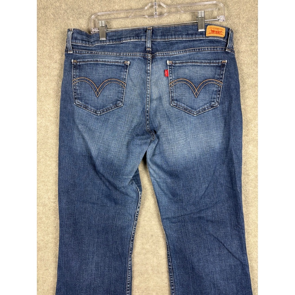 Levi's 524 Too Superlow Bootcut Jeans Size 17M Blue Low Rise Denim - Picture 6 of 10